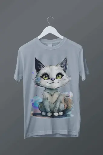 Meow Mode On – Women’s Cat Print T-Shirt